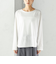 ワイド クルーネック コットン ロング スリーブ TEE