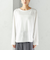 ワイド クルーネック コットン ロング スリーブ TEE