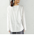 ワイド クルーネック コットン ロング スリーブ TEE