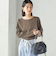 ワイド クルーネック コットン ロング スリーブ TEE