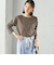 ワイド クルーネック コットン ロング スリーブ TEE