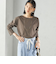 ワイド クルーネック コットン ロング スリーブ TEE