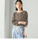 ワイド クルーネック コットン ロング スリーブ TEE