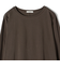 ワイド クルーネック コットン ロング スリーブ TEE