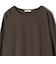 ワイド クルーネック コットン ロング スリーブ TEE