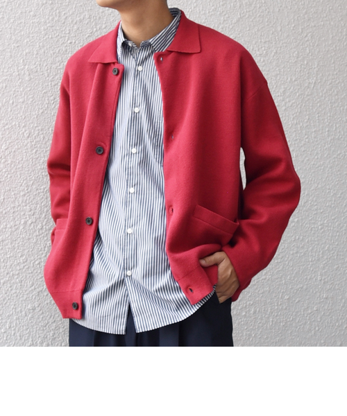 SHIPS any:〈手洗い可能〉ハイゲージ ミラノリブ ブラッシュド ニット