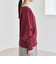 quaranciel:〈手洗い可能〉AQUA カシミヤ ミックス ボートネック ロングリブ ニット