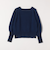 quaranciel:〈手洗い可能〉AQUA カシミヤ ミックス ボートネック ロングリブ ニット