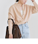 《予約》quaranciel:〈手洗い可能〉AQUA カシミヤ ミックス 2way ハイネック ニット カーディガン