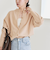 《予約》quaranciel:〈手洗い可能〉AQUA カシミヤ ミックス 2way ハイネック ニット カーディガン