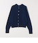 《予約》quaranciel:〈手洗い可能〉AQUA カシミヤ ミックス 2way ハイネック ニット カーディガン