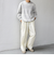 SHIPS any:〈手洗い可能〉コットン カシミヤ スウェットライク ニット 25AW◆