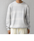 SHIPS any:〈手洗い可能〉コットン カシミヤ スウェットライク ニット 25AW◆