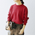 SHIPS any:〈手洗い可能〉コットン カシミヤ スウェットライク ニット 25AW◆