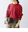 SHIPS any:〈手洗い可能〉コットン カシミヤ スウェットライク ニット 25AW◆