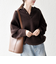 《予約》SHIPS any:〈手洗い可能〉AQUA カシミヤ ミックス ポロ ニット