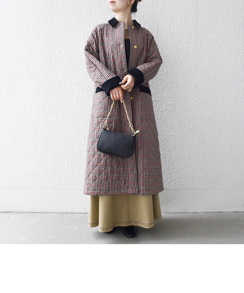 新品同様 SHIPS チェック柄 フード付きコート Aライン 白 黒 おしゃれ 新品同様 SHIPS チェック柄 フード付きコート Aライン 白 黒 おしゃれ