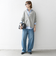 《予約》SHIPS any:〈手洗い可能〉AQUA カシミヤ ミックス スキッパー カーディガン