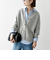《予約》SHIPS any:〈手洗い可能〉AQUA カシミヤ ミックス スキッパー カーディガン
