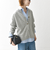 《予約》SHIPS any:〈手洗い可能〉AQUA カシミヤ ミックス スキッパー カーディガン