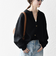 《予約》SHIPS any:〈手洗い可能〉AQUA カシミヤ ミックス スキッパー カーディガン