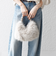 《予約》SHIPS any: 2WAY フェイクファー ギャザー ショルダー バッグ