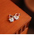 quaranciel: ミニ 淡水パール フラワーデザイン フープ ピアス