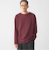 【WEB限定】SHIPS: バスク ボーダー ボートネック ワンポイントワッペン ロングスリーブ Tシャツ