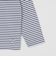 【WEB限定】SHIPS: バスク ボーダー ボートネック ワンポイントワッペン ロングスリーブ Tシャツ