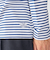 【WEB限定】SHIPS: バスク ボーダー ボートネック ワンポイントワッペン ロングスリーブ Tシャツ