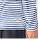 【WEB限定】SHIPS: バスク ボーダー ボートネック ワンポイントワッペン ロングスリーブ Tシャツ
