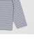 【WEB限定】SHIPS: バスク ボーダー ボートネック ワンポイントワッペン ロングスリーブ Tシャツ