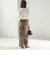 〈手洗い可能〉DELEGANT  ストレート パンツ（セットアップ対応）