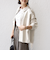 《予約》【WEB限定】〈手洗い可能〉合成皮革 裾 ドロスト シャツ 羽織