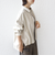《予約》【WEB限定】〈手洗い可能〉合成皮革 裾 ドロスト シャツ 羽織