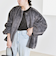 《予約》quaranciel: フェイクファー ノーカラー ショート ジャケット