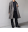 SHIPS any: PURE WOOL MELTON ダブル チェスターコート 25AW◆
