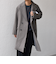 SHIPS any: PURE WOOL MELTON ダブル チェスターコート 25AW◆