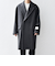 SHIPS any: PURE WOOL MELTON ダブル チェスターコート 25AW◆