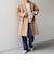 SHIPS any: PURE WOOL MELTON ダブル チェスターコート 25AW◆