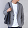 SHIPS any:〈洗濯機可能〉TEXBRID(R) タックハニカム ニッティング ジャケット 25AW◆