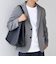 SHIPS any:〈洗濯機可能〉TEXBRID(R) タックハニカム ニッティング ジャケット 25AW◆