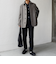 SHIPS any: PURE WOOL MELTON シングル Pコート 25AW◆