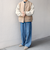 SHIPS any: PURE WOOL MELTON スタジアム ブルゾン (スタジャン)◆