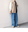 SHIPS any: PURE WOOL MELTON スタジアム ブルゾン (スタジャン)◆