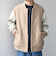 SHIPS any: PURE WOOL MELTON スタジアム ブルゾン (スタジャン)◆
