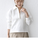 《予約》【WEB限定】〈手洗い可能〉ケーブル ジャージー ポロ プルオーバー