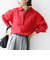 《予約》【WEB限定】〈手洗い可能〉ケーブル ジャージー ポロ プルオーバー