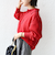 《予約》【WEB限定】〈手洗い可能〉ケーブル ジャージー ポロ プルオーバー
