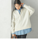 〈手洗い可能〉ウール カシミヤ 2WAY プルオーバー